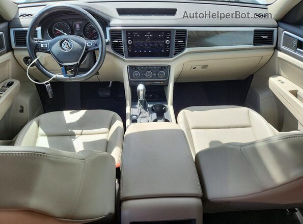 1V2UR2CA3KC503576 2019 VOLKSWAGEN ATLAS White Առջևի վահանակի տեսք