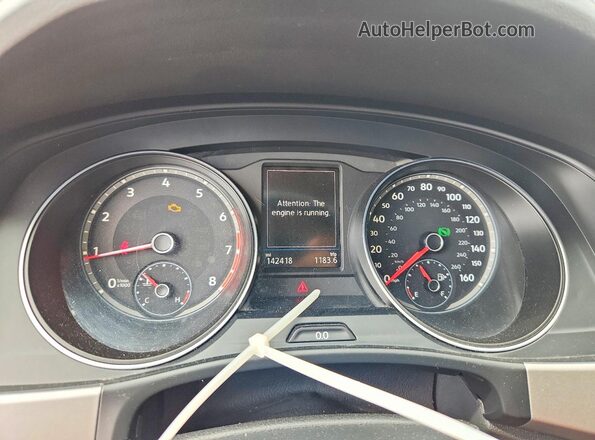 1V2UR2CA4KC579744 2019 VOLKSWAGEN ATLAS Белый Вид щитка приборов