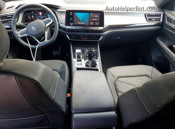 1V2WE2CA1SC221098 2025 VOLKSWAGEN ATLAS Black Առջևի վահանակի տեսք