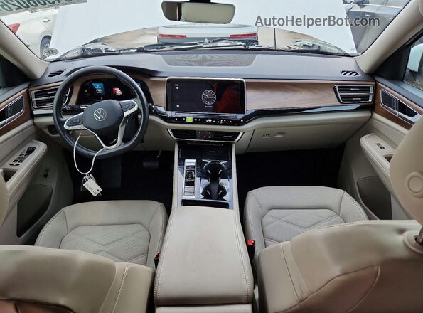 1V2WR2CA8RC531649 2024 VOLKSWAGEN ATLAS White Widok deski rozdzielczej