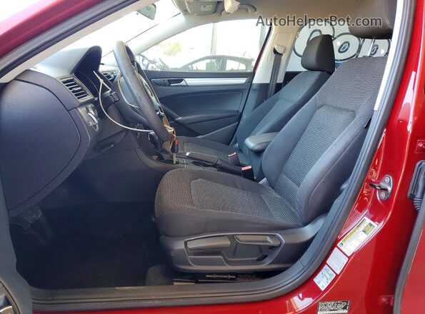 1VWAT7A33GC033870 2016 VOLKSWAGEN PASSAT Red Widok wnętrza z przodu