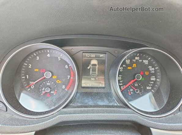 1VWAT7A36GC022040 2016 VOLKSWAGEN PASAAT Желто-коричневый Вид щитка приборов