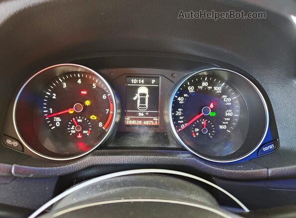 1VWAT7A37GC054589 2016 VOLKSWAGEN PASSAT Серый Вид щитка приборов