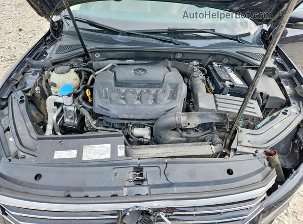 1VWBA7A34JC009434 2018 VOLKSWAGEN PASSAT Black Widok wnętrza z tyłu