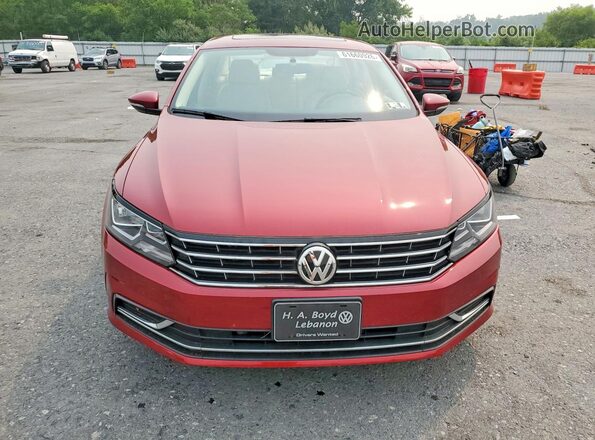 1VWBA7A35JC051305 2018 VOLKSWAGEN PASSAT Red Widok z przodu