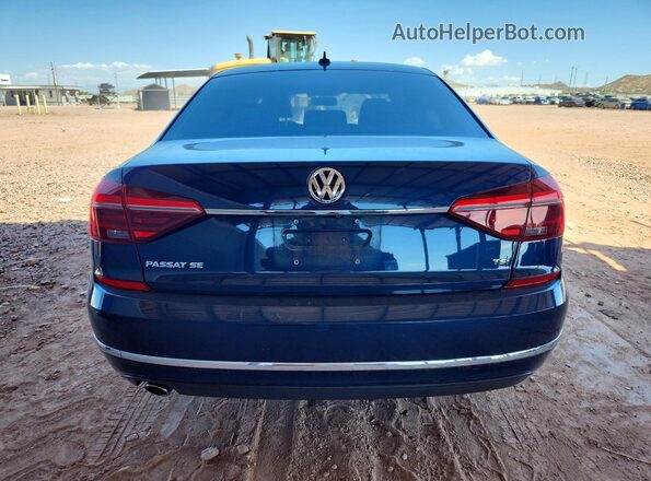 1VWBA7A3XJC020082 2018 VOLKSWAGEN PASSAT Синий Вид сзади