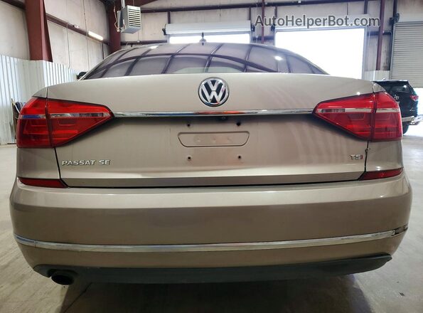 1VWBS7A37GC010079 2016 VOLKSWAGEN PASSAT Tan Widok wnętrza z przodu