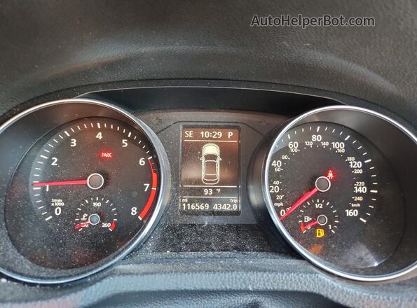 1VWBT7A33GC010674 2016 VOLKSWAGEN PASSAT Gray Widok zestawu wskaźników