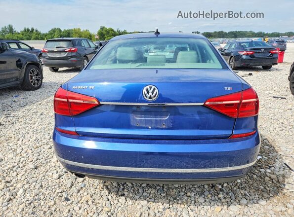 1VWBT7A34GC055283 2016 VOLKSWAGEN PASSAT Синий Вид сзади