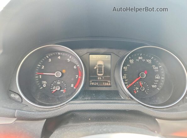 1VWDT7A34HC078203 2017 VOLKSWAGEN PASSAT Silver Widok zestawu wskaźników
