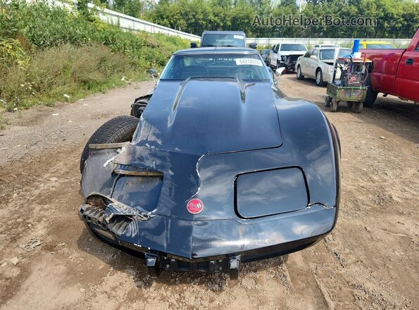 1Z37J5S411291 1975 CHEVROLET CORVETTE Black წინა ხედი