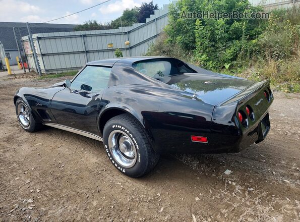 1Z37J5S411291 1975 CHEVROLET CORVETTE Black უკანა მარცხენა