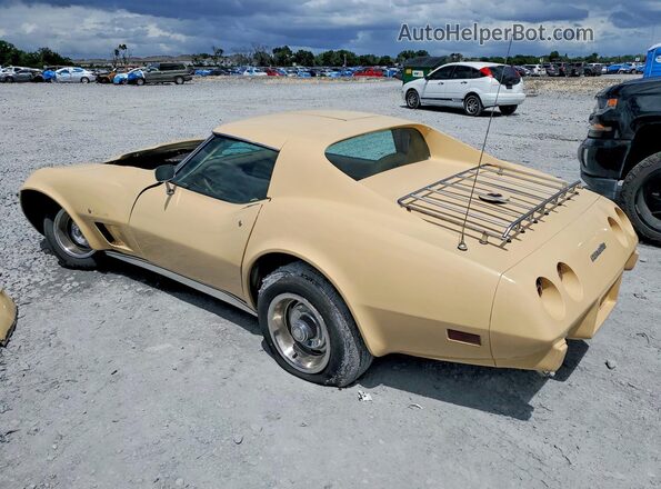 1Z37L6S432494 1976 CHEVROLET CORVETTE Beige Trasero izquierdo