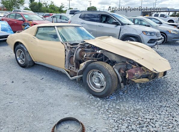1Z37L6S432494 1976 CHEVROLET CORVETTE Beige Delantero derecho