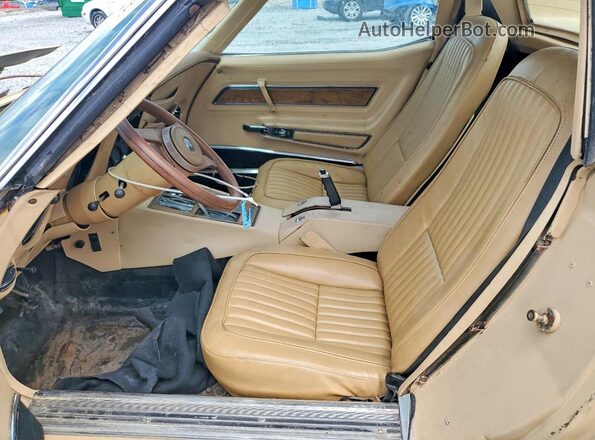 1Z37L6S432494 1976 CHEVROLET CORVETTE Beige Vista interior delantera