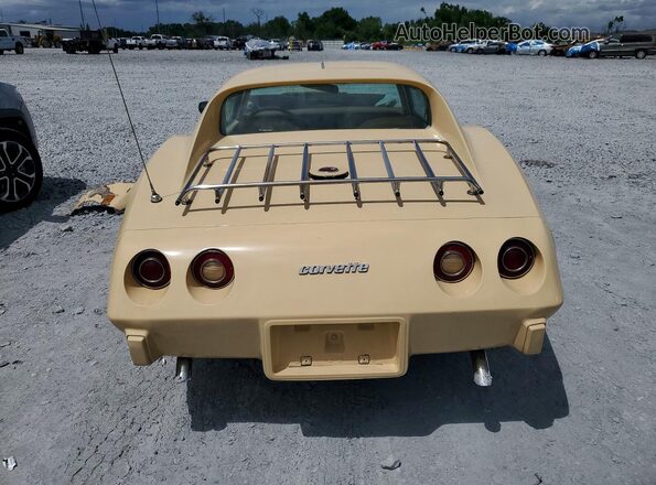 1Z37L6S432494 1976 CHEVROLET CORVETTE Beige Vista trasera