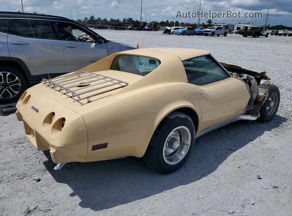 1Z37L6S432494 1976 CHEVROLET CORVETTE Beige Trasero derecho