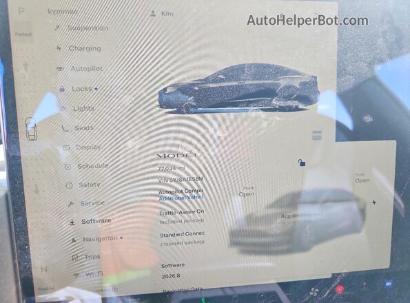 5YJSA1E58NF478188 2022 TESLA MODEL Gray Rear seats view