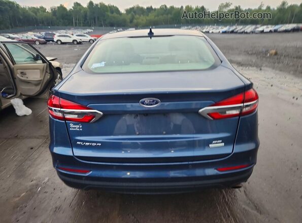 3FA6P0HD1KR203484 2019 FORD FUSION Blue Սալոնի դիմացի տեսք