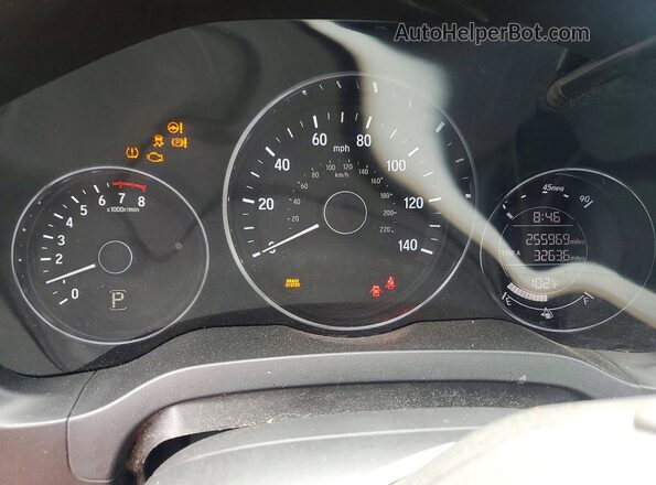 3CZRU5H5XGM719153 2016 HONDA HR-V Gray Vista de los asientos traseros