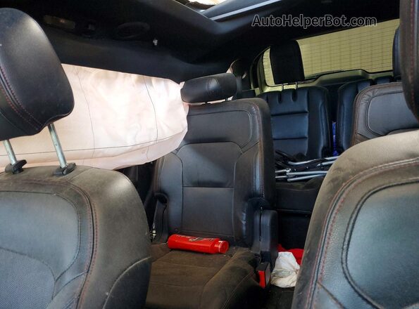 1FM5K8GTXGGB48927 2016 FORD EXPLORER Black Widok wnętrza z tyłu