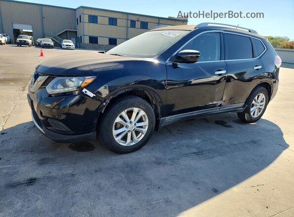 KNMAT2MT1GP679886 2016 NISSAN ROGUE Black უკანა მარცხენა