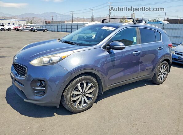 KNDPN3AC2K7520558 2019 KIA SPORTAGE Синий Задняя левая четверть