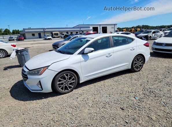 5NPD84LF5KH446328 2019 HYUNDAI ELANTRA White Հետևի ձախ
