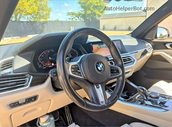 5UXCR6C55KLL37146 2019 BMW X5 White Հետևի նստատեղերի տեսք