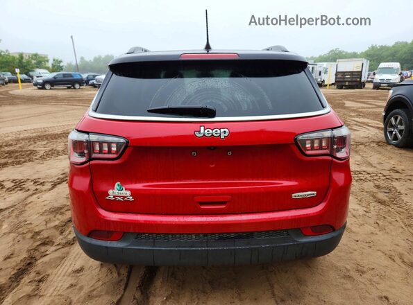 3C4NJDBB7JT179733 2018 JEEP COMPASS Red Вид салону спереду