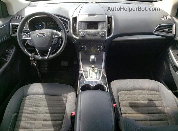 2FMPK3J94GBC52975 2016 FORD EDGE Black ხელსაწყოთა პანელის ხედი