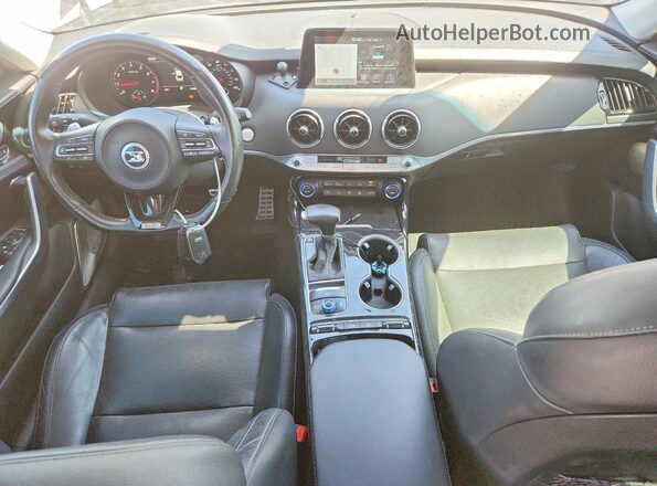 KNAE25LA2J6013040 2018 KIA STINGER Black Vista del cuadro de instrumentos
