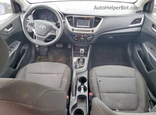 3KPC24A39KE069514 2019 HYUNDAI ACCENT Blue Вид щитка приладів