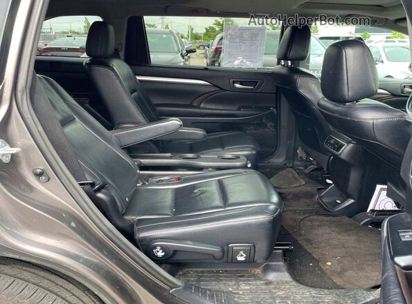 5TDJKRFH9GS284980 2016 TOYOTA HIGHLANDER Gray Front interior view