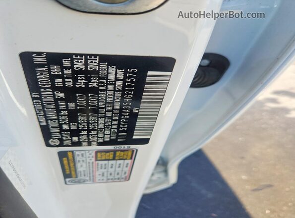 5XYPG4A35HG217575 2017 KIA SORENTO White Սալոնի 360 աստիճան տեսք