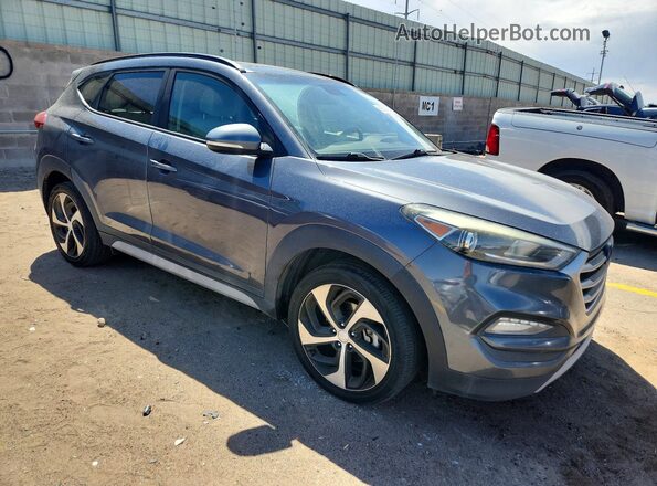 KM8J33A27JU837251 2018 HYUNDAI TUCSON Gray Вид спереду