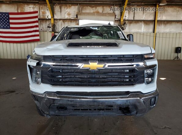 2GC1KNEY1S1228168 2025 CHEVROLET SILVERADO White უკანა ხედი