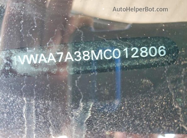 1VWAA7A38MC012806 2021 VOLKSWAGEN PASSAT Black VIN կոդի պիտակի տեսք