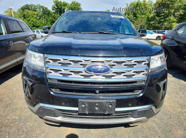 1FM5K8FH8JGB98309 2018 FORD EXPLORER Black უკანა ხედი