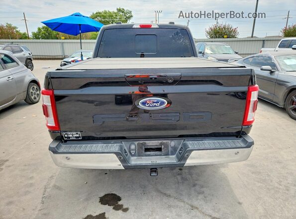 1FTFW1CD8MFB77511 2021 FORD F150 Black Front interior view