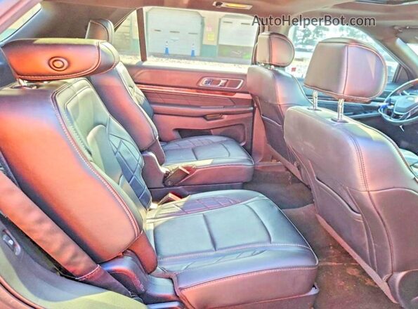 1FM5K8HT0HGC45649 2017 FORD EXPLORER Gray Rear interior view