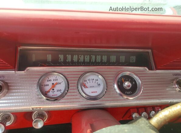 21839T276411 1962 CHEVROLET IMPALA Red Вид щитка приладів