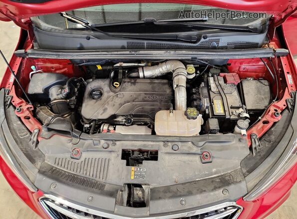 KL4CJGSM8KB763758 2019 BUICK ENCORE Бордовый Вид наклейки с VIN-кодом
