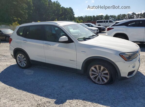 5UXWY3C57G0N86796 2016 BMW X3 White წინა ხედი