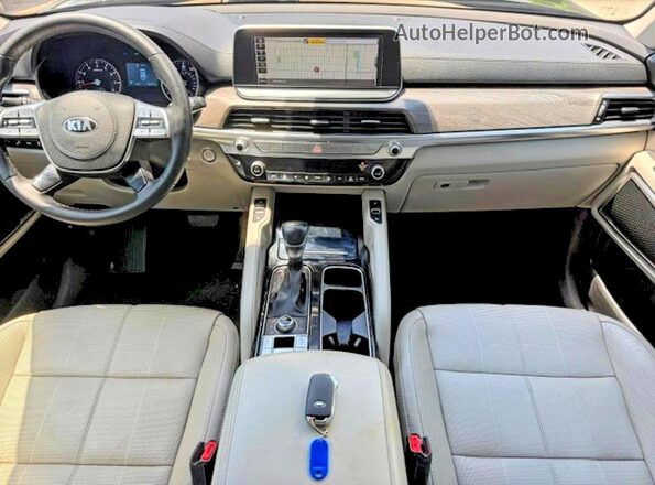 5XYP3DHC3LG005381 2020 KIA TELLURIDE Black ხელსაწყოთა პანელის ხედი
