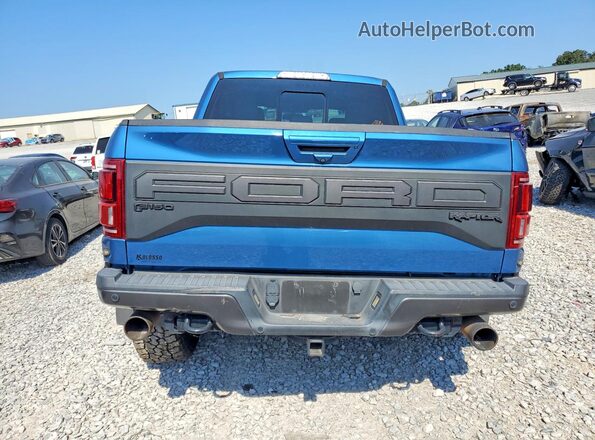 1FTFW1RG5KFA62332 2019 FORD F150 Blue Вид салону спереду