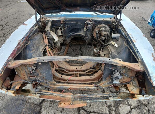 223377U108487 1967 PONTIAC FIREBIRD Blue უკანა სალონის ხედი