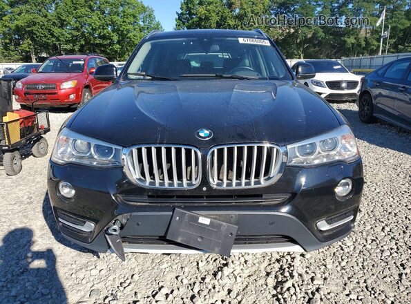 5UXWX7C37H0U43339 2017 BMW X3 Black Widok z tyłu