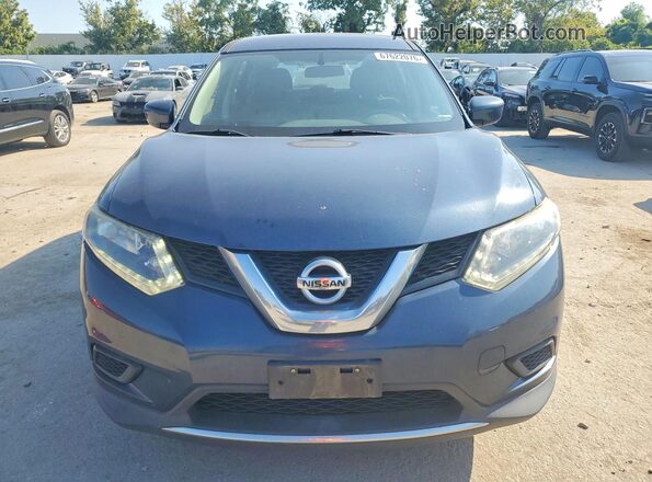 5N1AT2MV7GC763909 2016 NISSAN ROGUE Blue უკანა ხედი