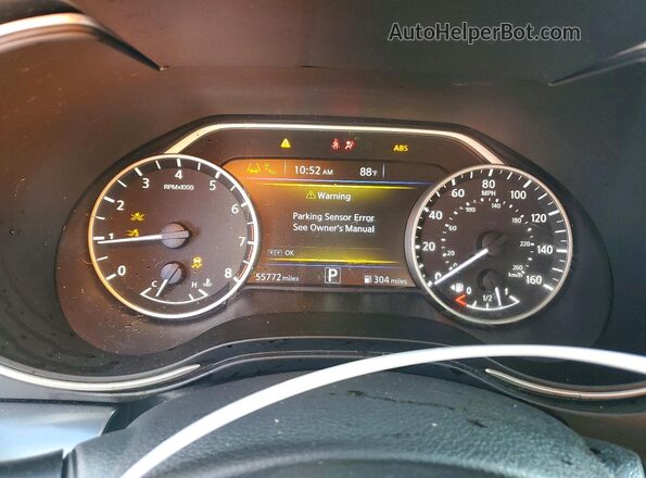 1N4AA6EV6MC502451 2021 NISSAN MAXIMA Black Widok tylnych siedzeń